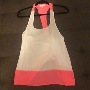 White/pink tank top